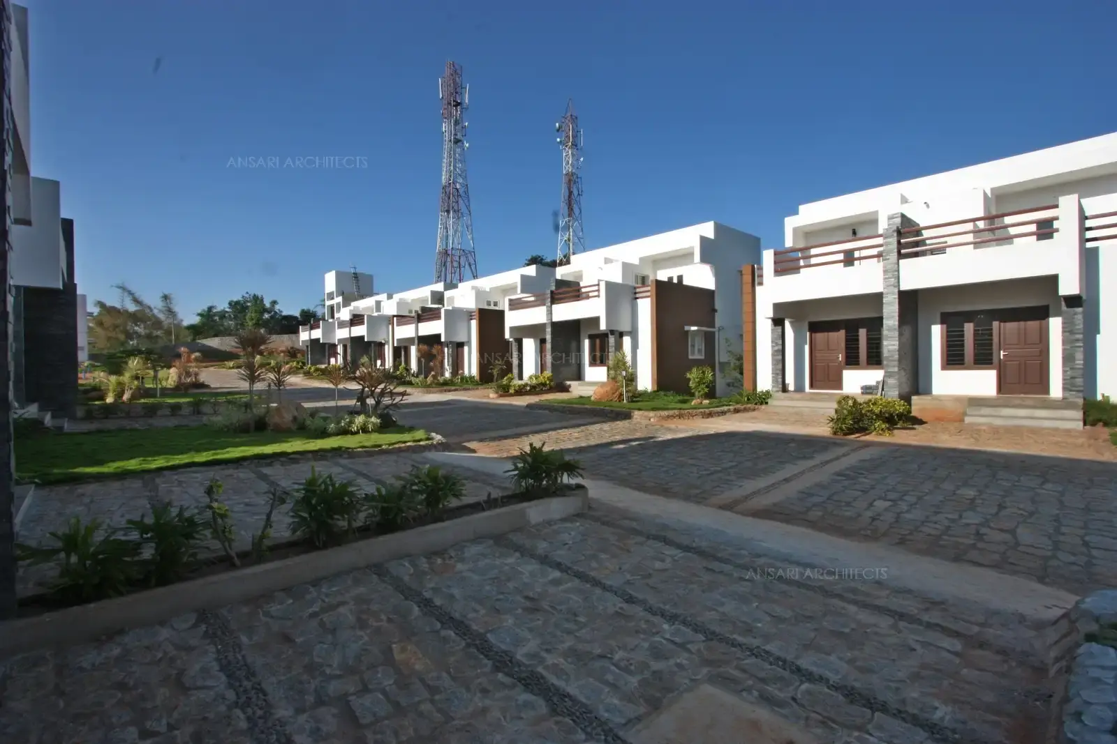 Residential enclave with stylish design, lush landscaping, and spacious pathways—crafted for refined urban living.