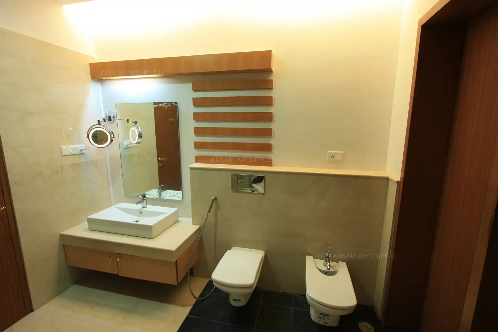 View of master bedroom toilet.