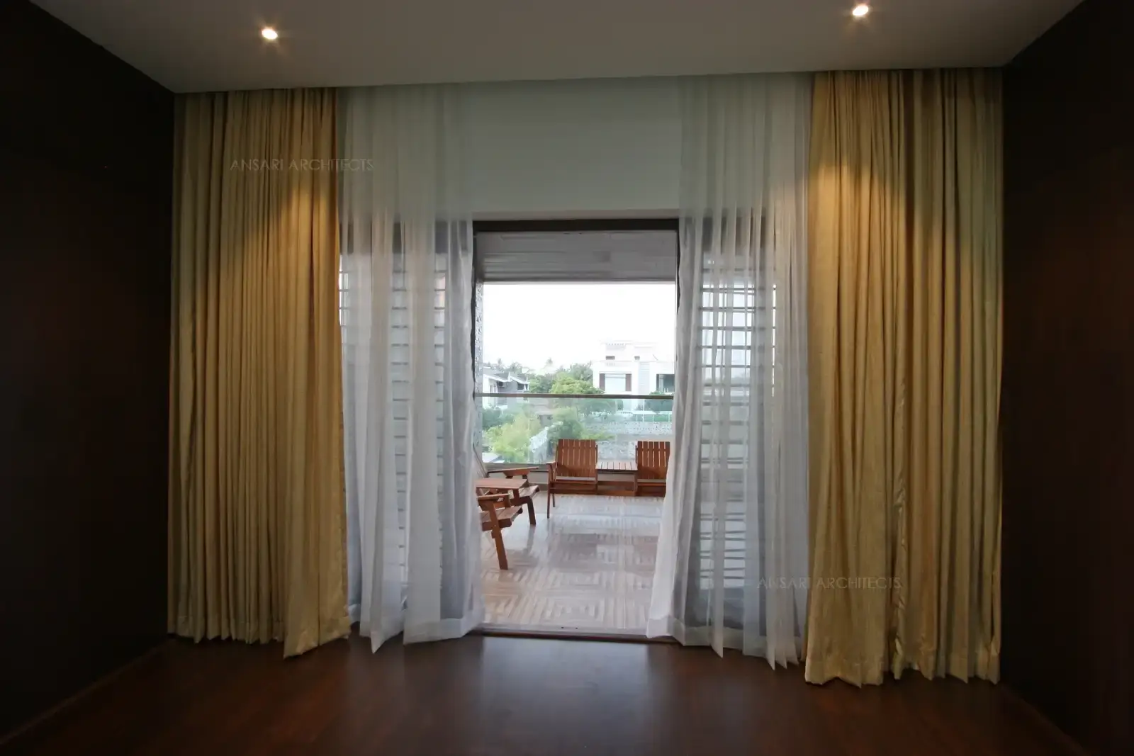 The sitout here is an extension of the bedroom, creates a seamless connection with the space.