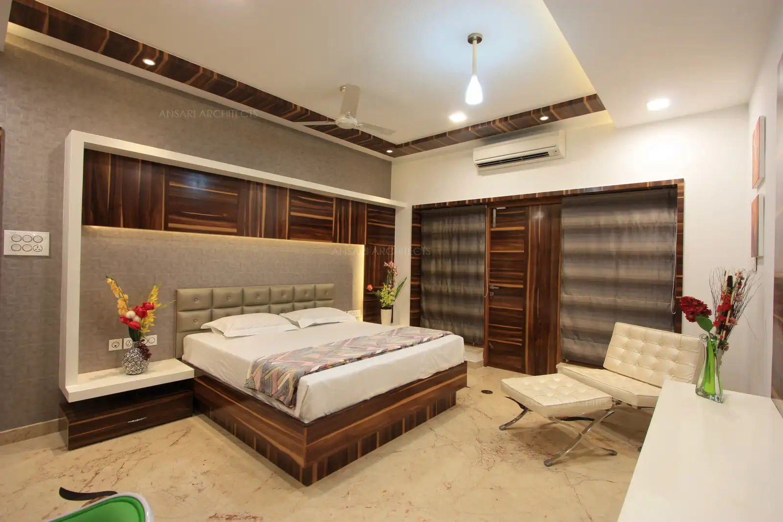 View of son's bedroom in first floor which has access to a huge balcony garden area.