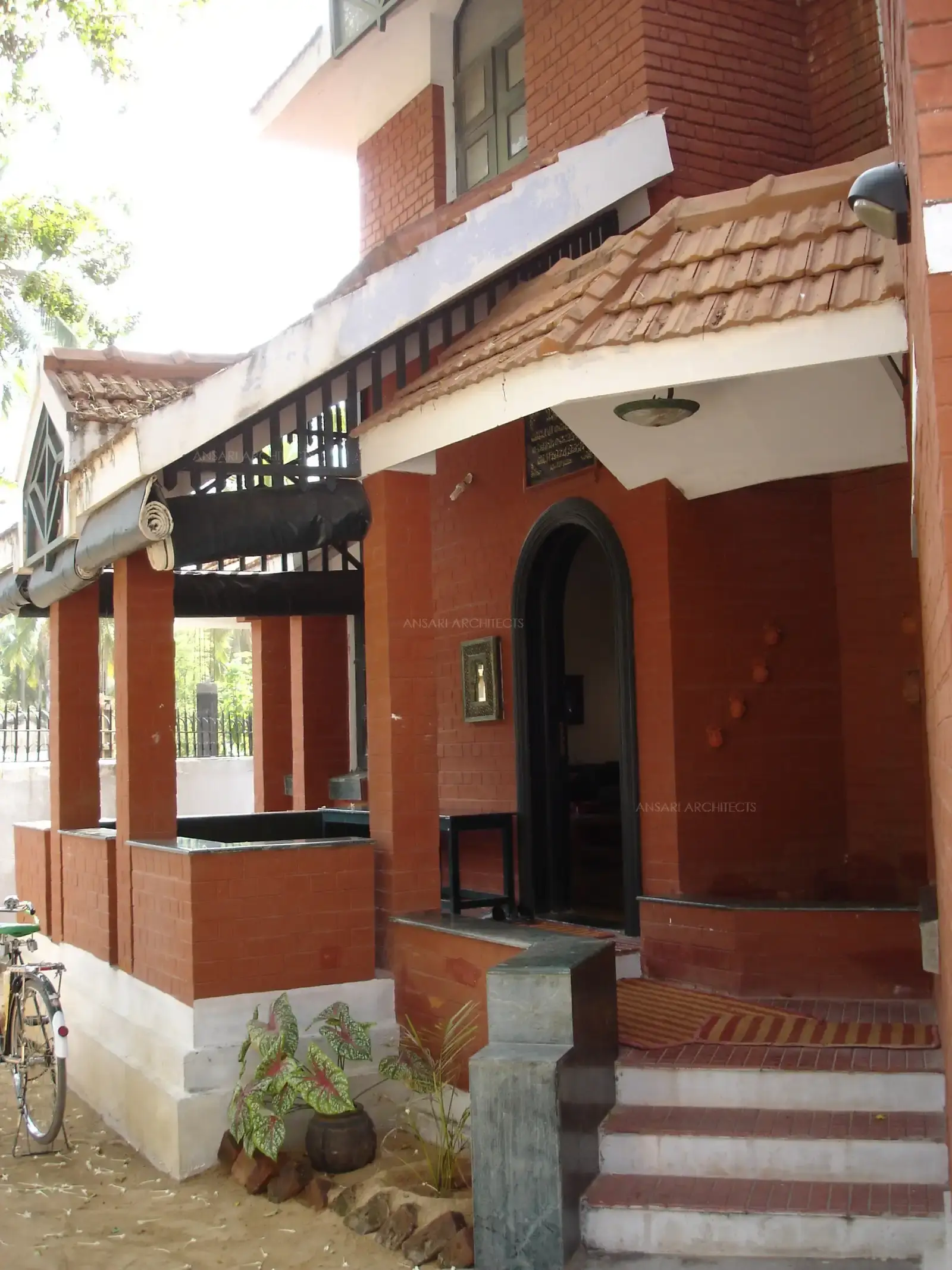 Veranda in the front leading to the main entrance.