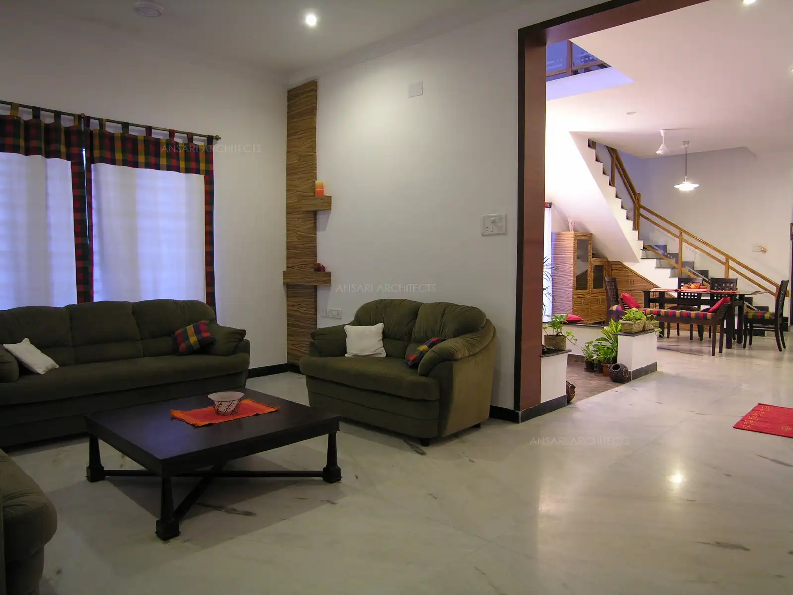 View of living room in the front.